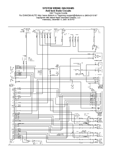 TOYOTA COROLLA 1997 COMPLETE SERVICE MANUAL